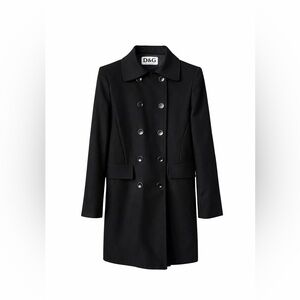 Vintage Dolce & Gabbana Wool Coat | Italian Designer Jacket, Size 42